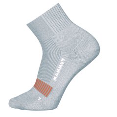 ponožky MAMMUT HIKING FULL Cushion QUARTER Socks Alloy-Tangerine-White 45-47