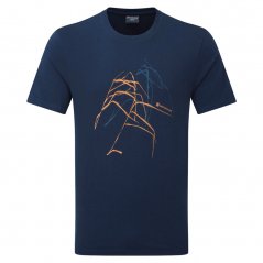 triko MONTANE ABSTRACT T-Shirt Eclipse Blue