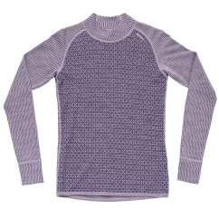 triko DEVOLD KVITEGGA Merino 230 Cross Neck WMN Orchid