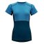 tričko DEVOLD LAUPAREN Merino 190 T-Shirt Woman Moon/Ink/Flood
