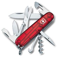 nůž VICTORINOX CLIMBER Red Transparent