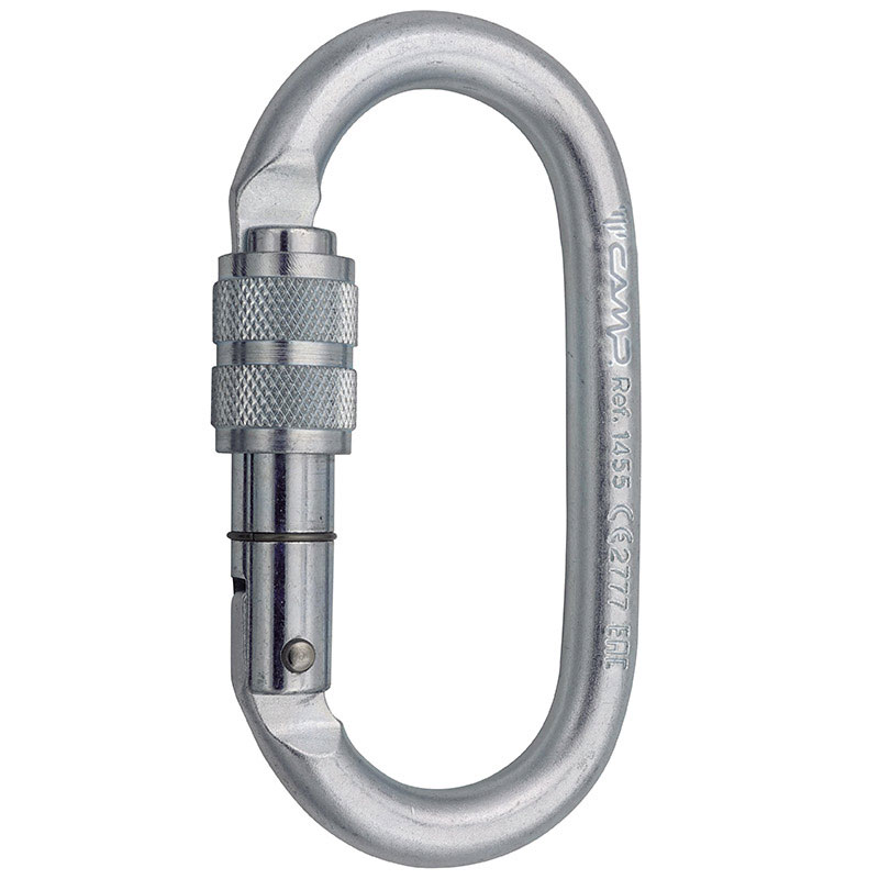 ocelová karabina CAMP STEEL OVAL PRO LOCK