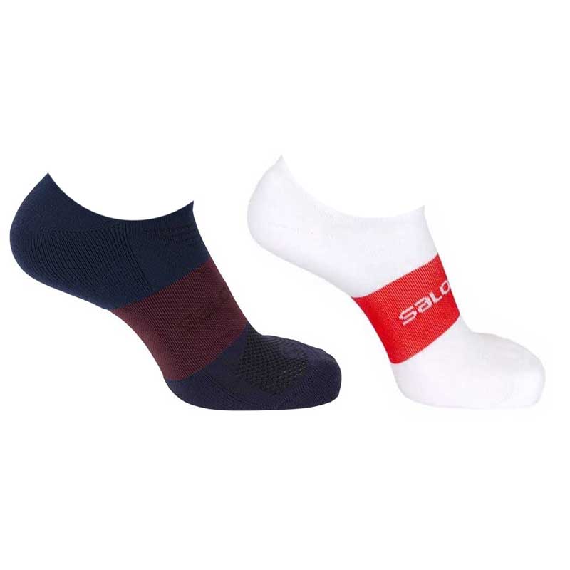 ponožky SALOMON SONIC 2-Pack 45-47 White/Dress Blue