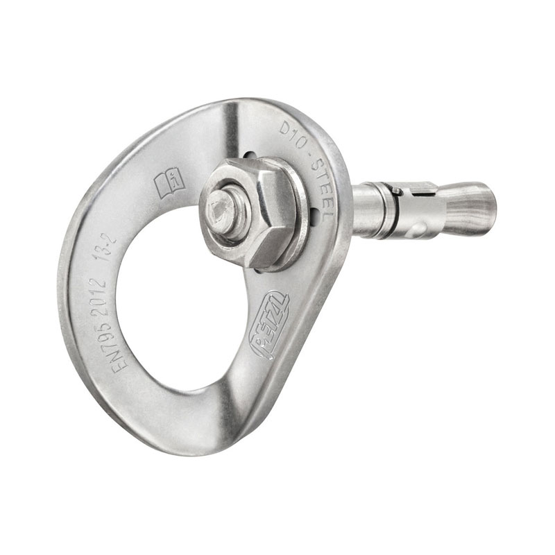 nit s plaketou PETZL COEUR Bolt Steel 10mm