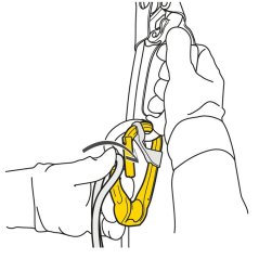 karabína s kladkou PETZL ROLLCLIP A Triact-Lock