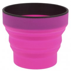 pohár LIFEVENTURE Silicone Ellipse Flexi Mug 0.35 L Pink