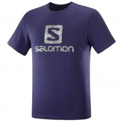 tričko SALOMON Outlife Logo SS Tee M Astral Aura/Mid Grey