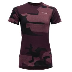 triko DEVOLD KLOVSTIEN Merino Tee Woman Beetroot