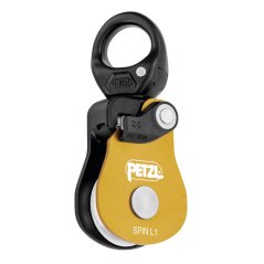kladka s otočným závěsem PETZL SPIN L1 Yellow/Black