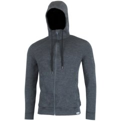 mikina LASTING KARMIN Merino Wool 260g Men Grey