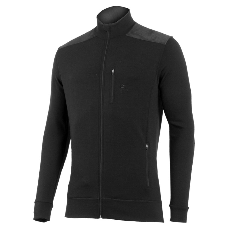 mikina LASTING HUBERT Merino Wool 260g Men Black