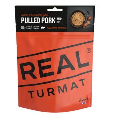 jedlo REAL TURMAT Trhané bravčové mäso s ryžou 121g