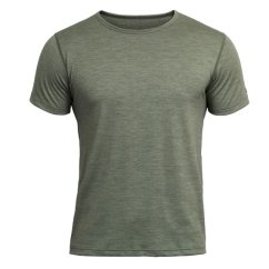 triko DEVOLD BREEZE Merino 150 T-Shirt Man Lichen Melange