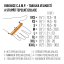 rukavice CAMP G AIR LIGHT Black/Dark Orange M
