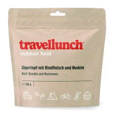 jedlo TRAVELLUNCH Poľovnícky hrniec s hovädzím, cestovinami a hubami 125g