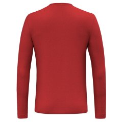 triko SALEWA SOLIDLOGO DRY M L/S Tee Red Flame