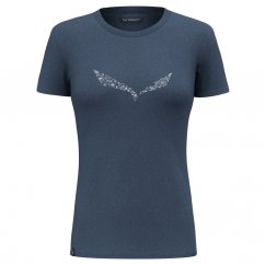 tričko SALEWA SOLID DRY W T-Shirt Premium Navy Melange