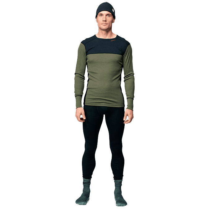 tričko DEVOLD LAUPAREN Merino 190 Shirt Man Ink/Lichen/Black