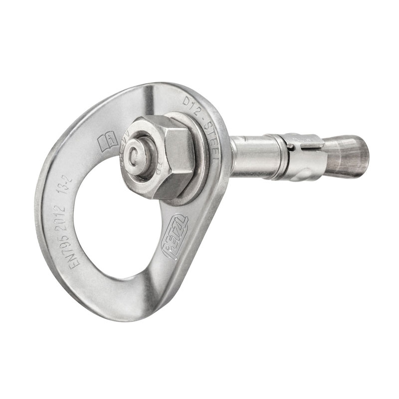 nit s plaketou PETZL COEUR Bolt Steel 12mm