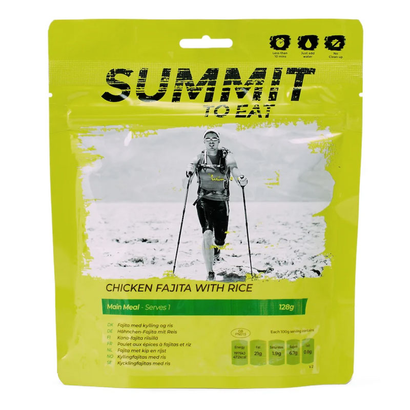 strava SUMMIT TO EAT Kuracia Fajita s ryžou 128g