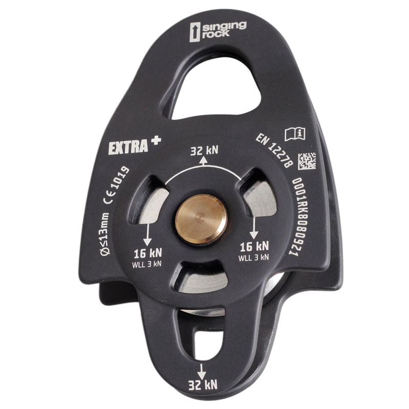 kladka SINGING ROCK EXTRA PLUS Black