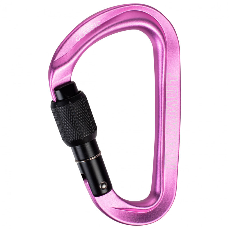karabína MAMMUT CLASSIC HMS ScrewGate Pink