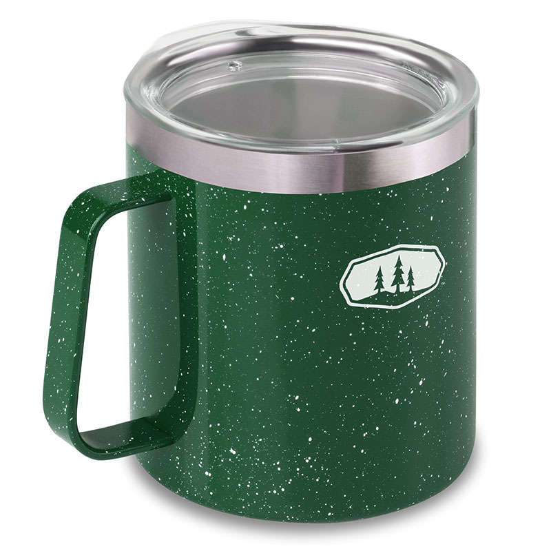 hrnček GSI Glacier Stainless CAMP CUP 444 ml Green Speckle