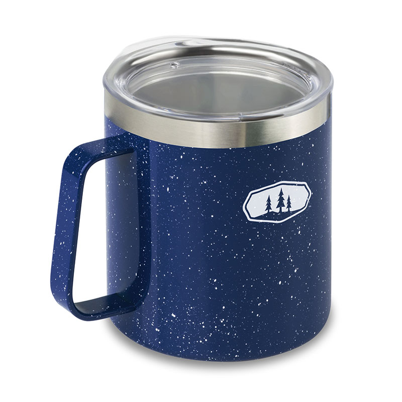 hrnček GSI Glacier Stainless CAMP CUP 444 ml Blue Speckle