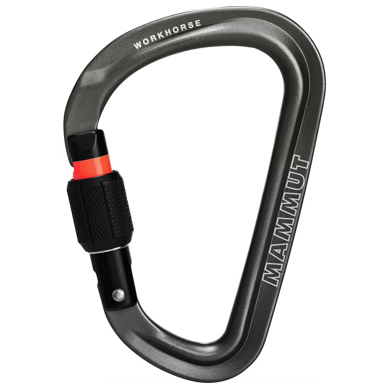 karabína MAMMUT WORKHORSE HMS ScrewGate Grey