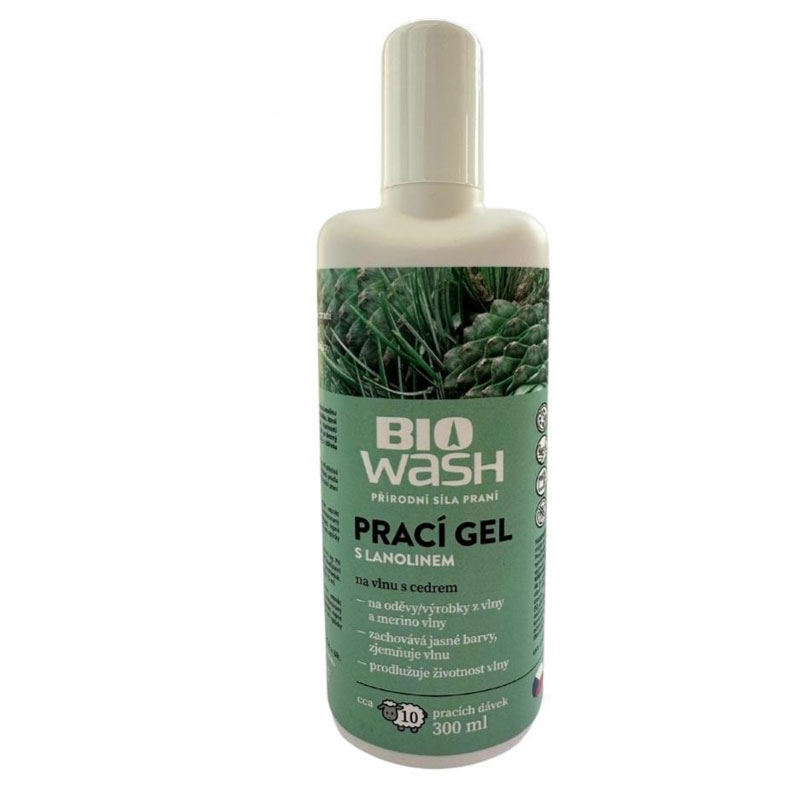 prací gél BioWash Lanolín/Céder 300ml