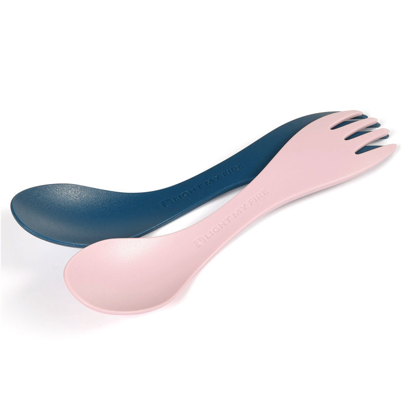 príbor LIGHT MY FIRE SPORK LITTLE 2-Pack HazyBlue/DustyPink